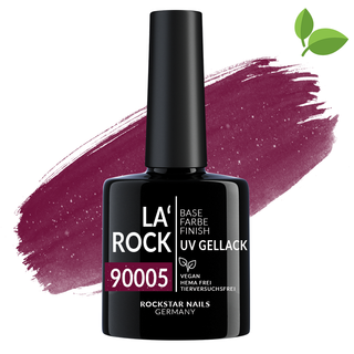 UV gel lak 3v1 - bez hemy - 90005 - třpytivá vínově červená