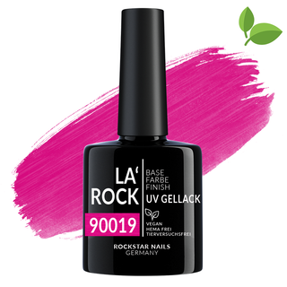 UV gel lak 3v1 - bez hemy - 90019 -třpytivá neonově růžová