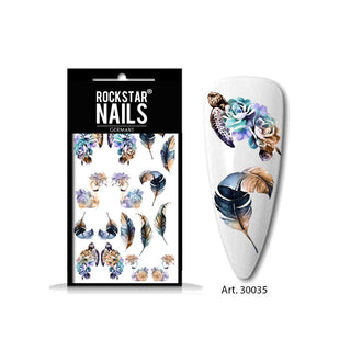 einfache Verarbeitung da die Nail Art Tattoos wasserlöslich sind